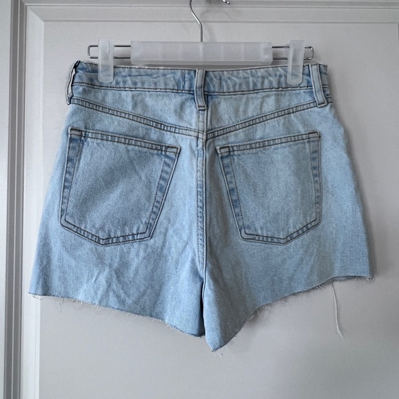 Forever 21 Blue Distressed Jean Shorts - Picture 2 of 4
